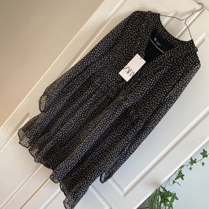 Zara Polkadot Baby Doll Dress